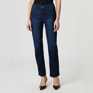 Paige Cindy Straight Jeans Raw Hem Sz 33